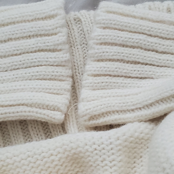 Pietro Brunelli Milano Cable Knit Ivory Turtleneck Maternity Sweater size XS. - Picture 6 of 16